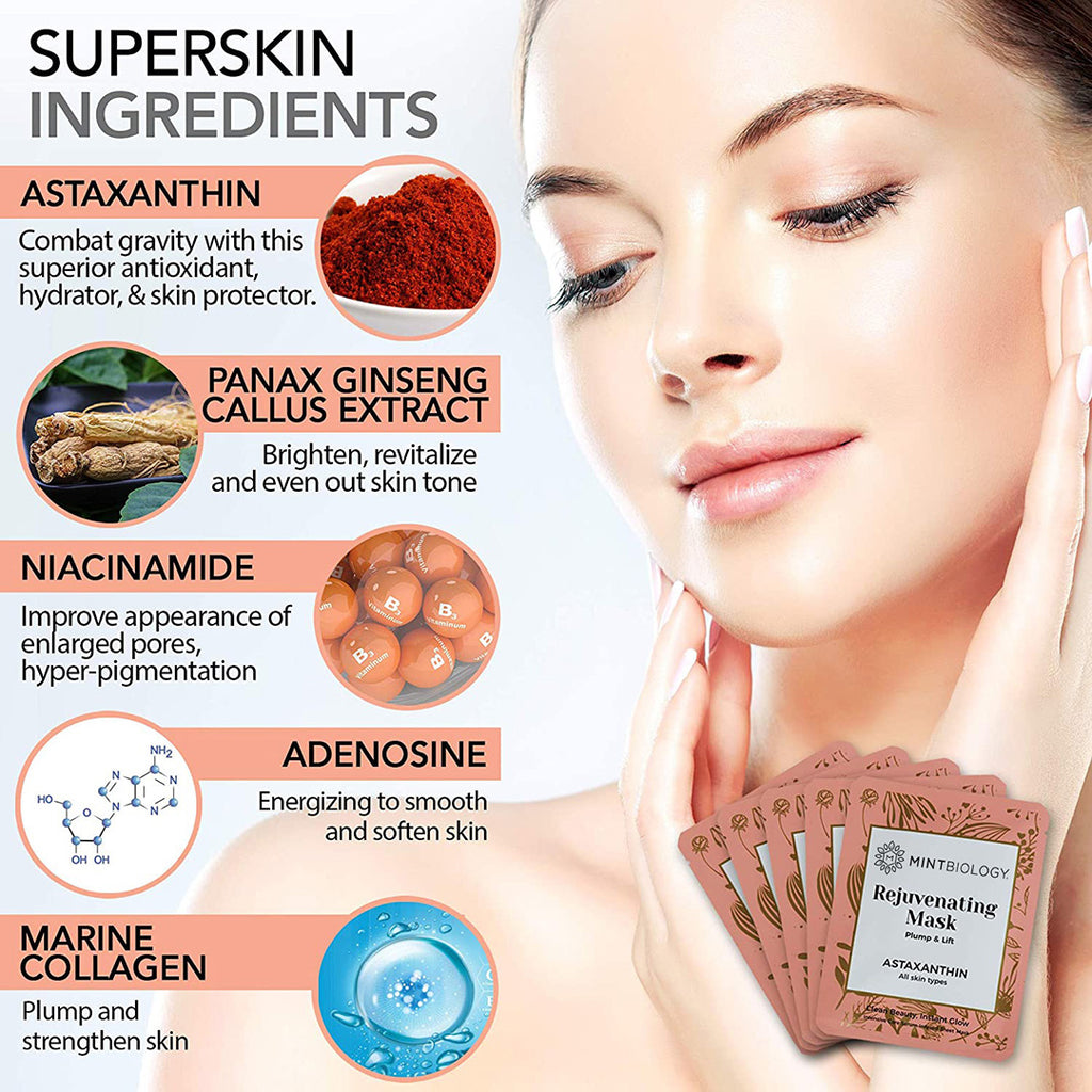 AntiAging, Rejuvenating Collagen Facial Mask MINTBIOLOGY