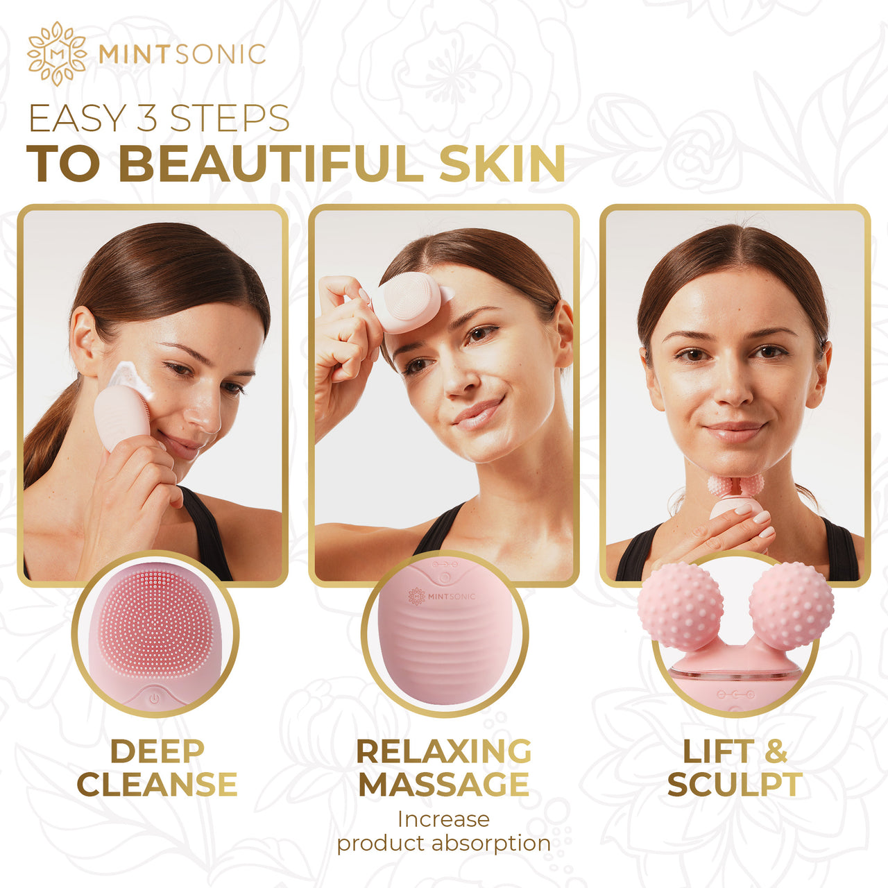 Easy 3 steps to beautiful skin