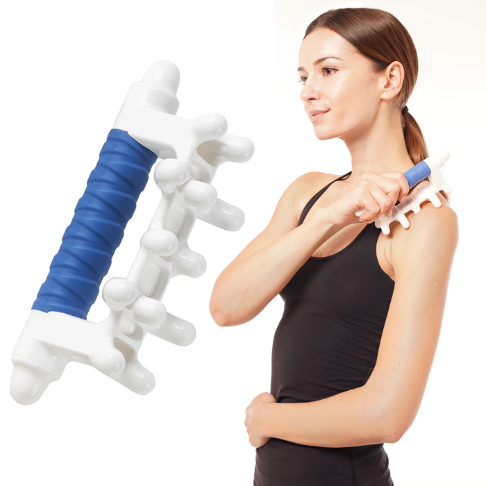 Trigger Point Self Massage Stick Hook Neck Shoulder Back Massager Handheld  Multifunctional Body Point Muscle Relief
