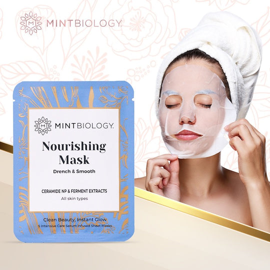 Korean Beauty Nourishing Sheet Masks w/ Ceramide NP, Ferment